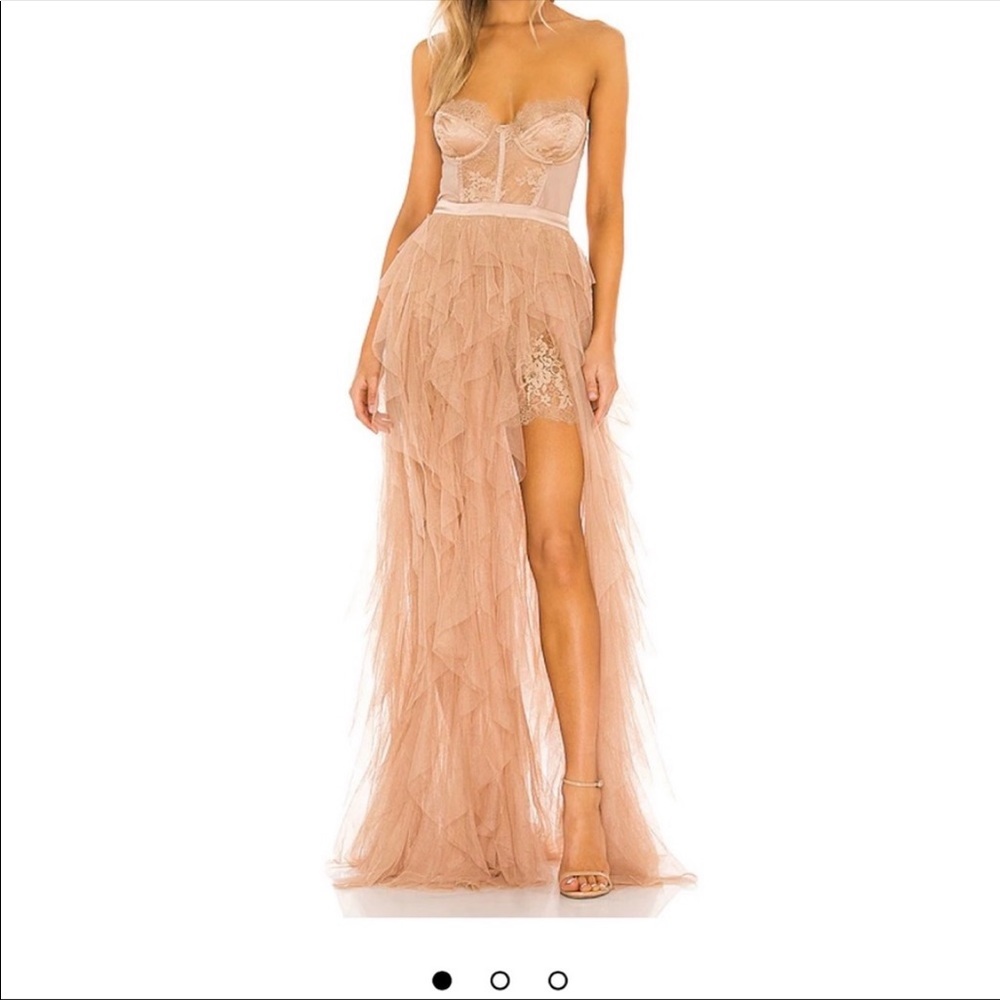 REVOLVE FOR LOVE AND LEMONS BUSTIER DRESS SMALL